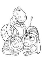 kolorowanki Toy Story Disney, Buzz Astral i Chudy, malowanki do wydruku numer 54